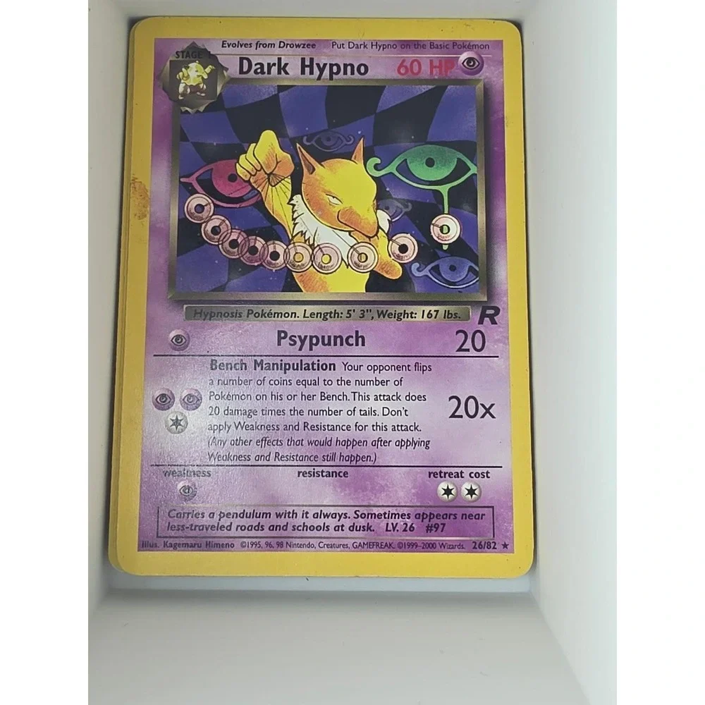 Dark Hypno 26/82 Rare Team Rocket Pokemon Unlimited Near Mint
